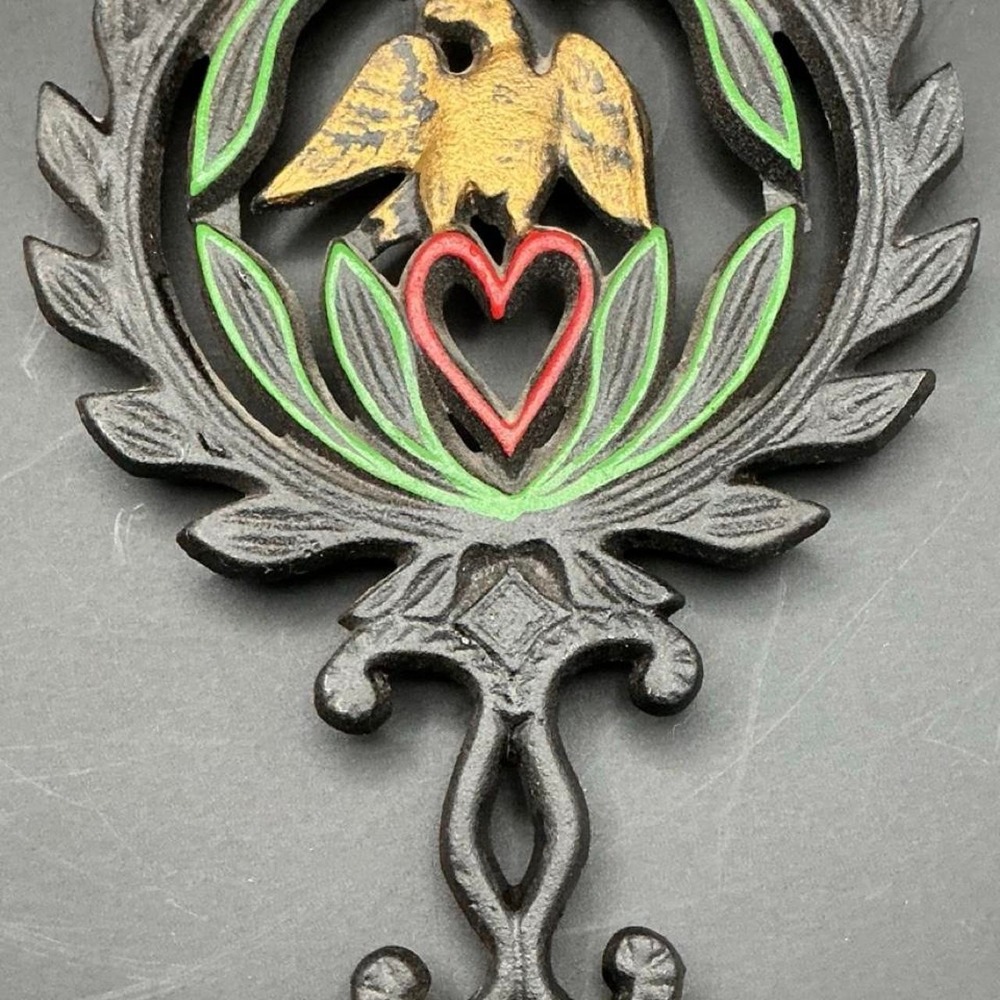 Wilton Cast Iron "Eagle and Heart" Decorative Trivet